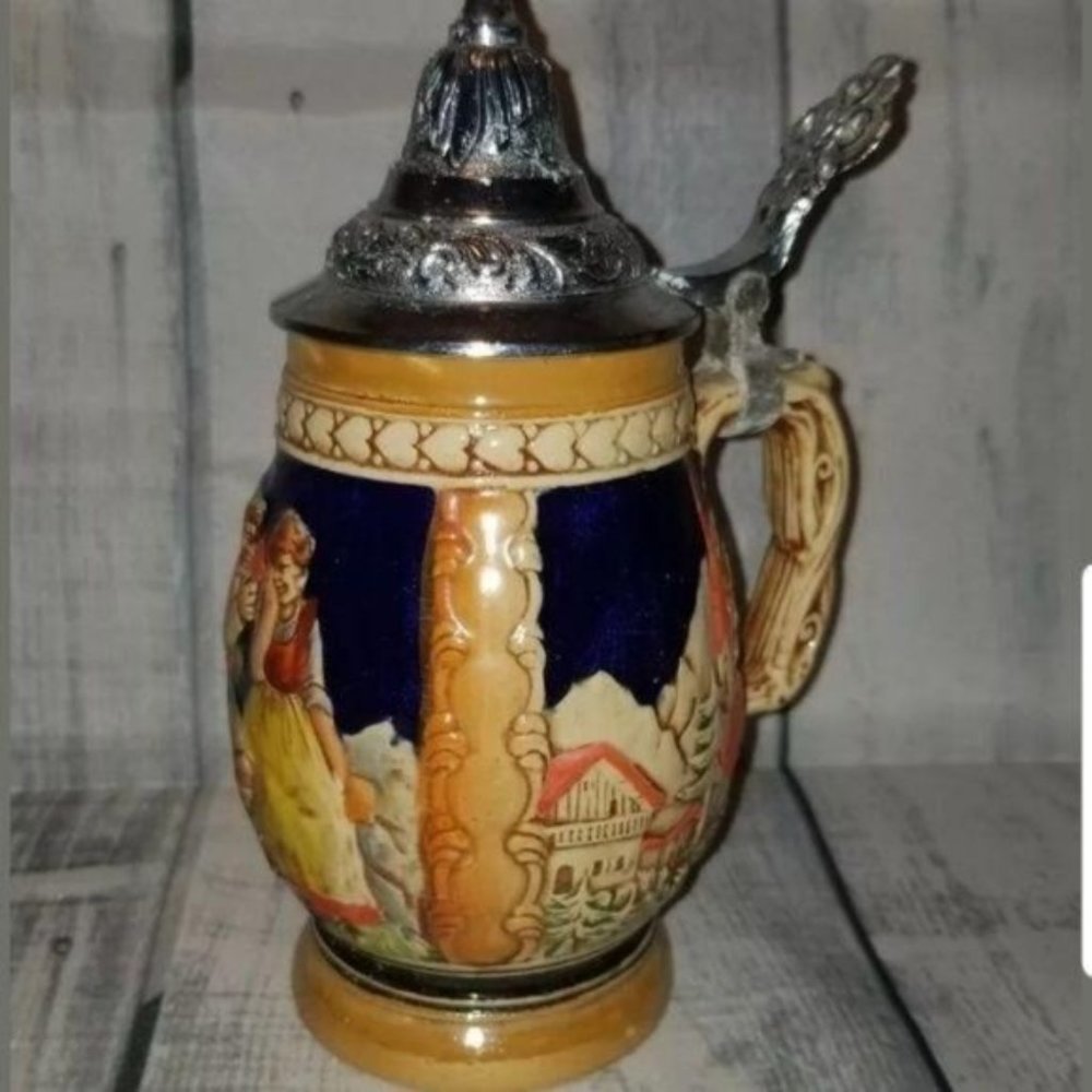 German Beer Stein Collectible Mug Haind Painted